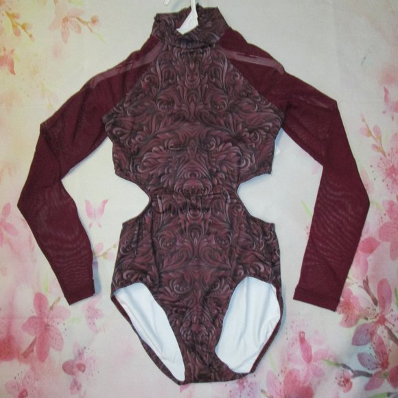 New Leotard MC LC Balera Mesh Dance Lyrical Jazz Gymnastics Cheer Girls Costume - Picture 6 of 8